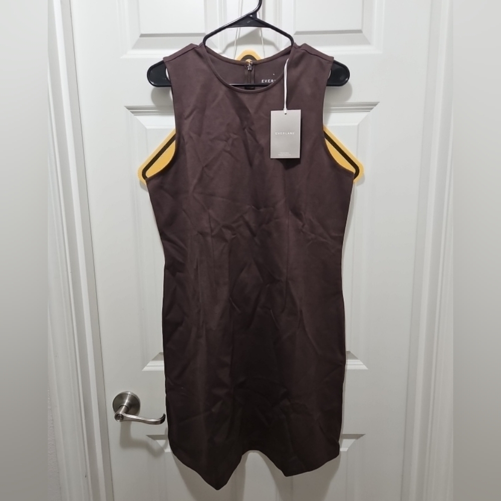Everlane The Dream '90s Shift Dress - Earth Brown New With Tags XL